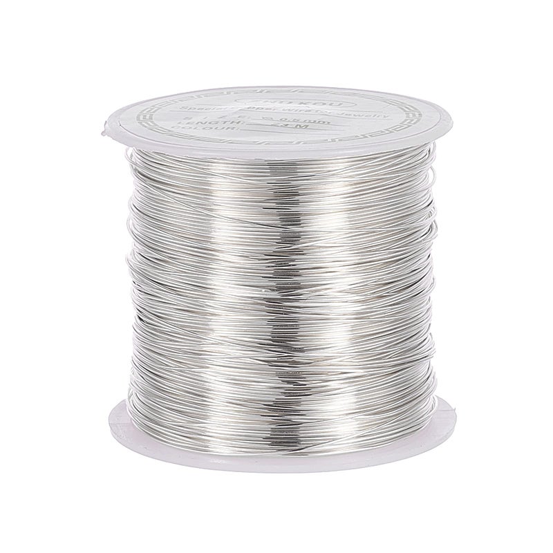 Airssory 0.5mm/24-Guage Copper Metal Beading Wire Long-Lasting Plated for Wrapping Twist Ties DIY Craft Jewelry Making - 75-Feet/25-Yard - Image 1